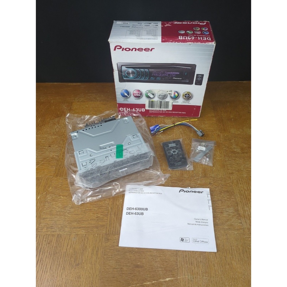 Pioneer DEH-63UB - RDS CD Receiver Head Unit -‎ New Open Box